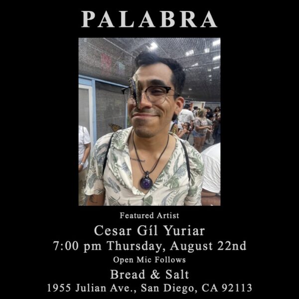 Cesar Gíl Yuriar Features at Palabra! - Puna Press